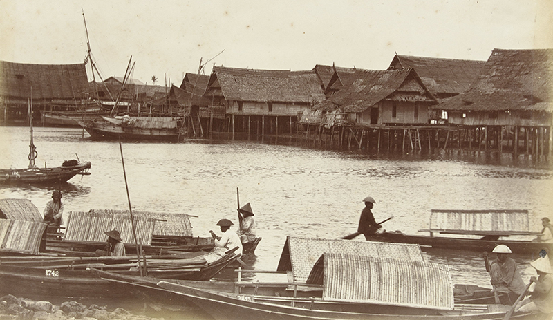 Kampong Bugis, Singapore, 1890–1910. Image from Rijksmuseum, the Netherlands. Gift of the heirs of C.J.J.G. Vosmaer, Leiden.